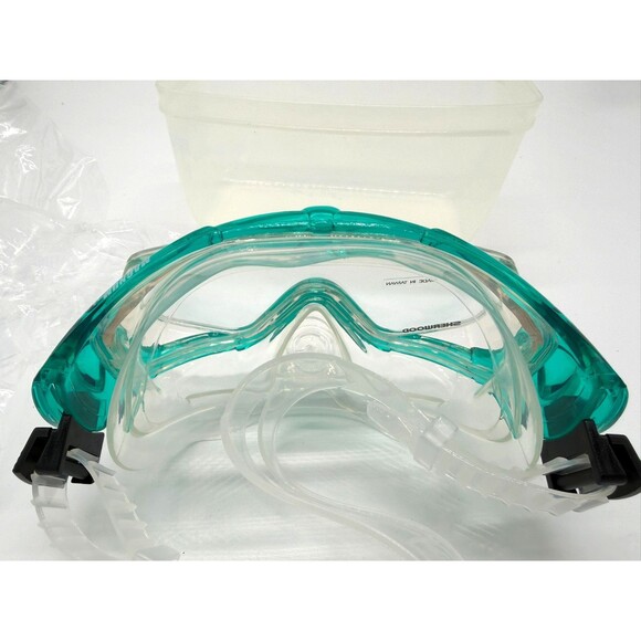 Sherwood Scuba Magnum Ex Purge Diving Mask Teal Silicone Hard Storage Case New - Picture 8 of 8